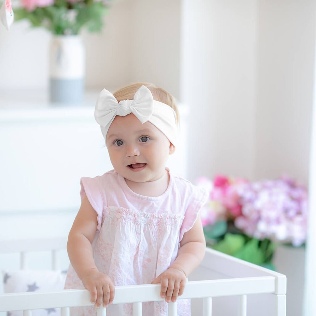 Babygiz Baby Girl Headbands (Red,White,Black,3) Babygiz